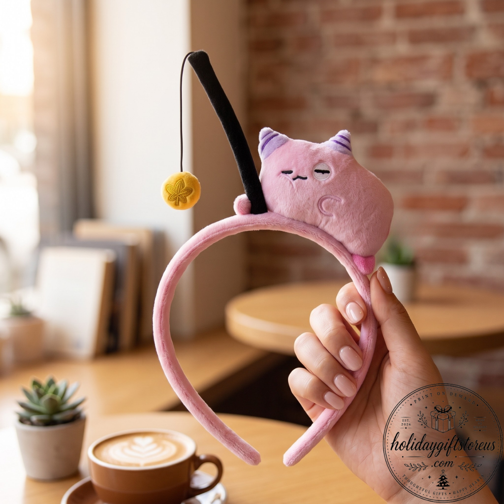 8 BTS Jin Fishing Pink Bean Headband – World Tour Chicago D2 Edition — image 3