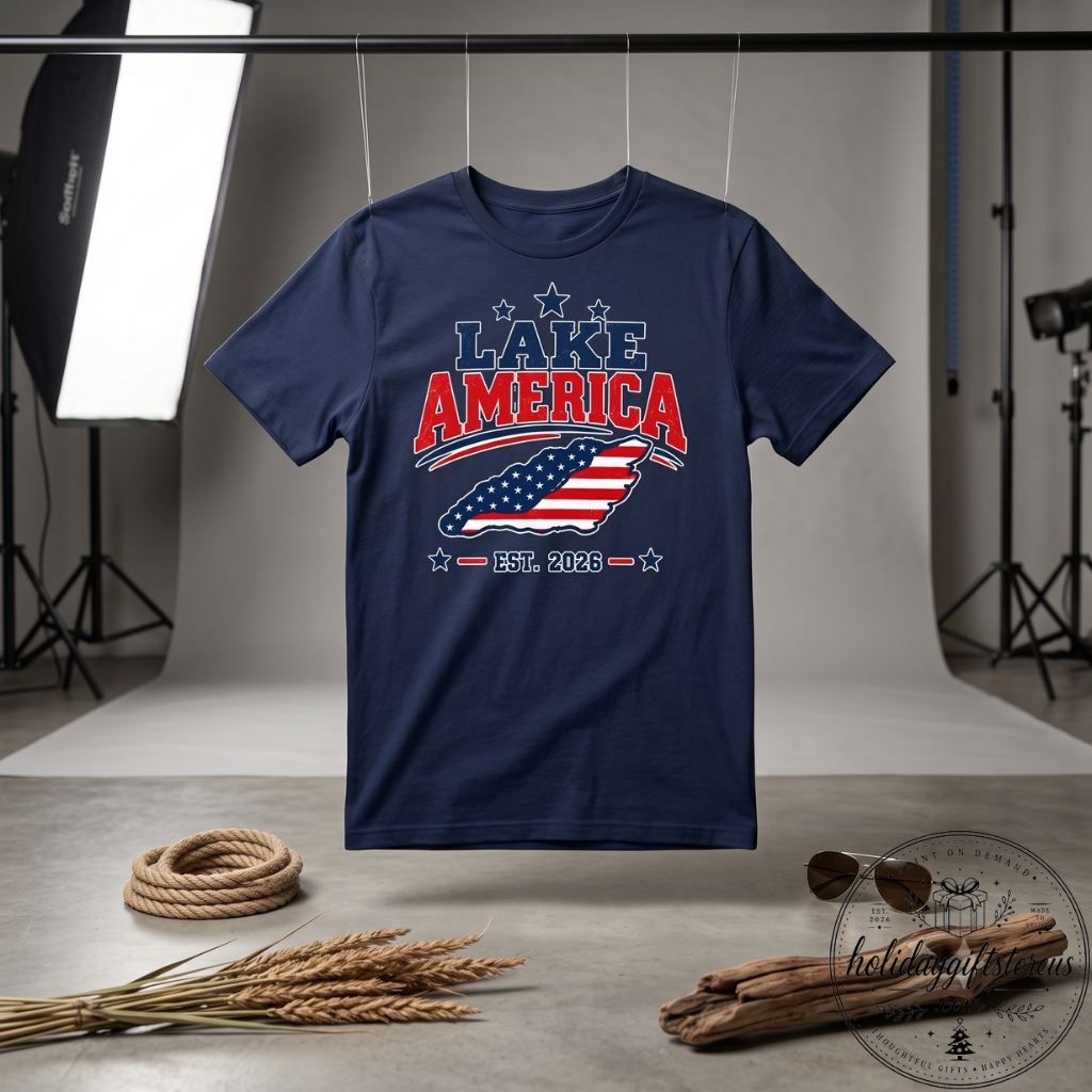 Lake America Est 2026 Graphic Shirt (1) Lake America Est 2026 Graphic Shirt — image 2