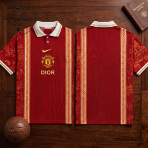 Nike x Dior x Manchester United Football Polo Shirt 2