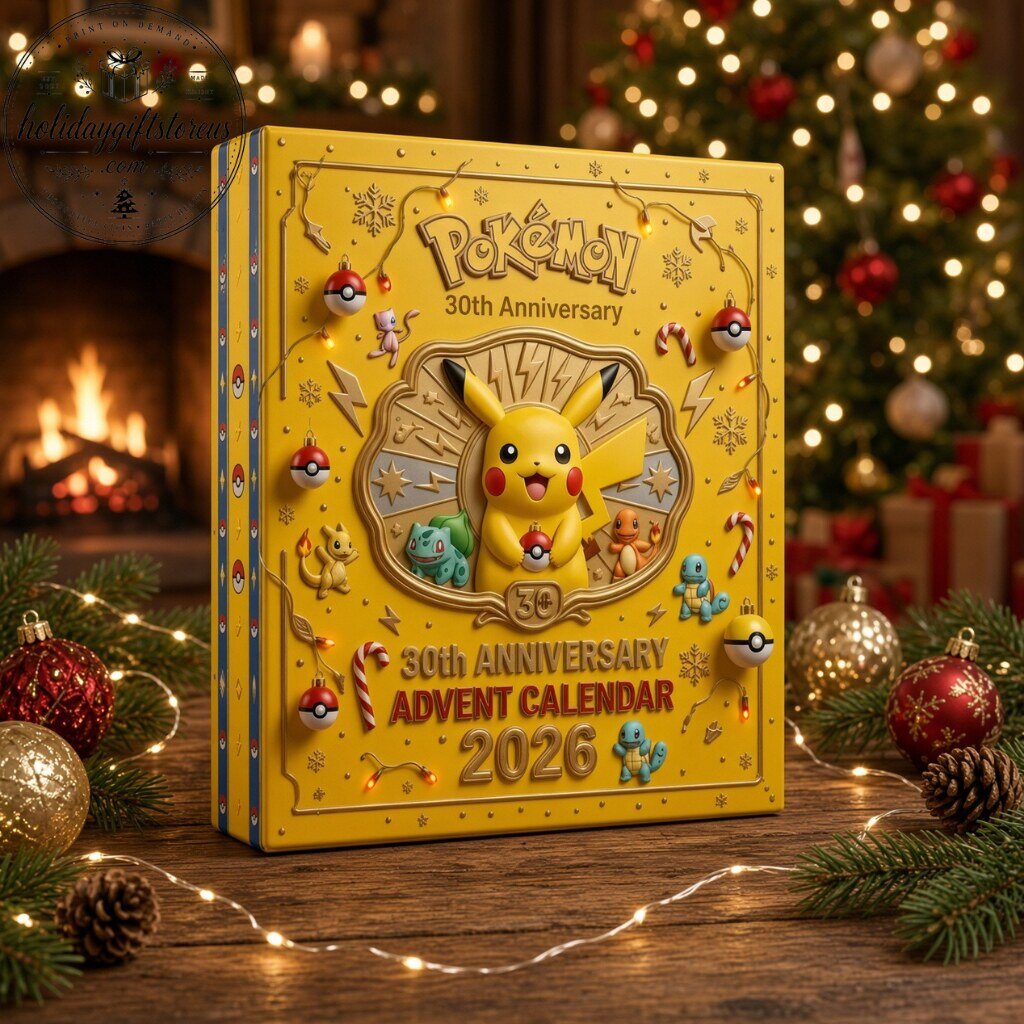 Pokemon 30th Anniversary 2026 Christmas Advent Calendar - 24 Mini Ornaments 7 Pokémon 30th Anniversary 2026 Christmas Advent Calendar - 24 Mini Ornaments