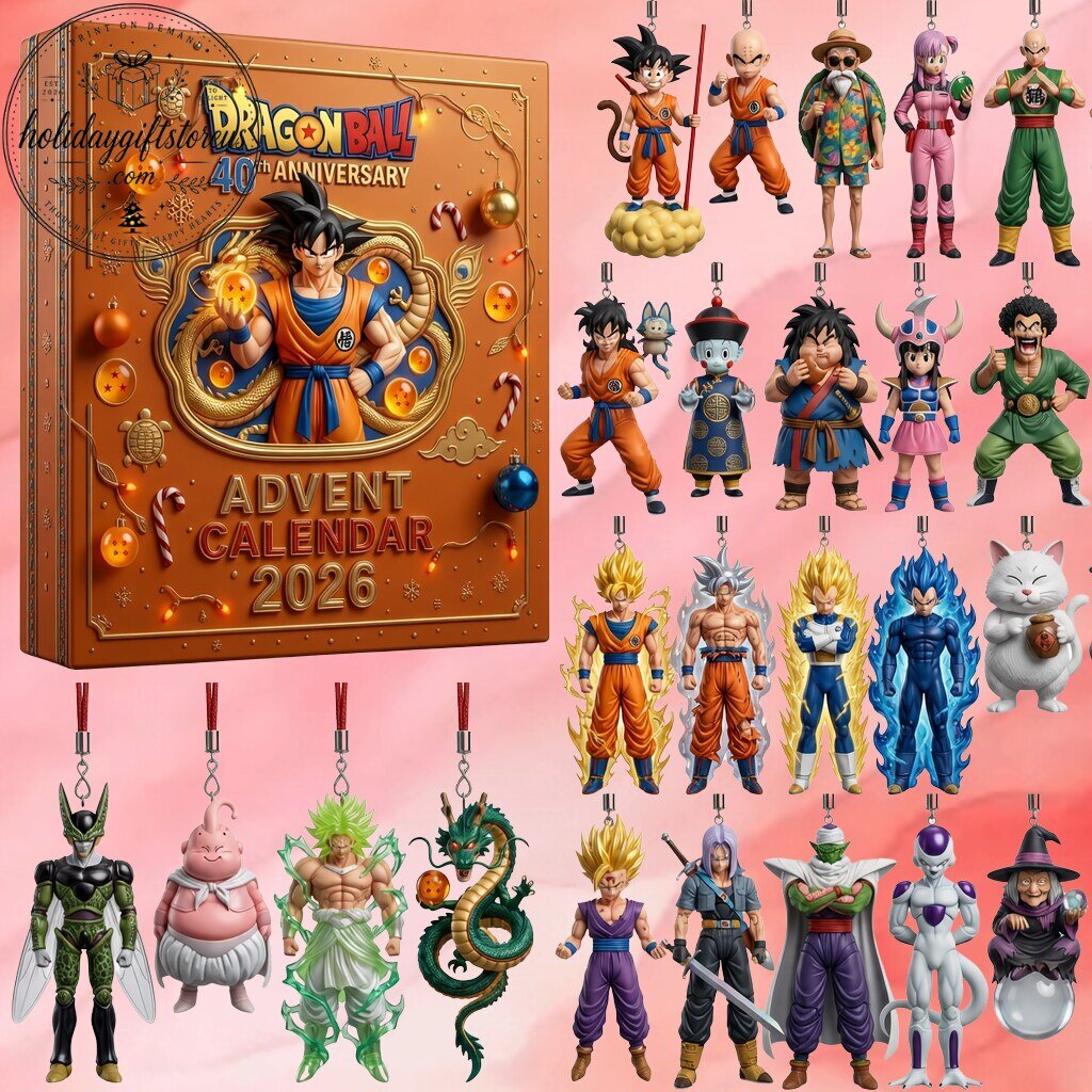 Dragon Ball 40th Anniversary 2026 Christmas Advent Calendar - 24 Mini Ornaments