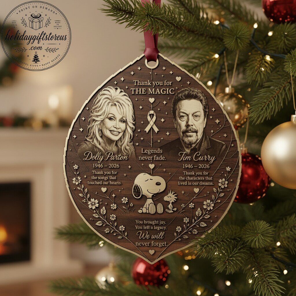 Dolly Parton & Tim Curry 'Thank You For The Magic' Memorial Christmas Ornament
