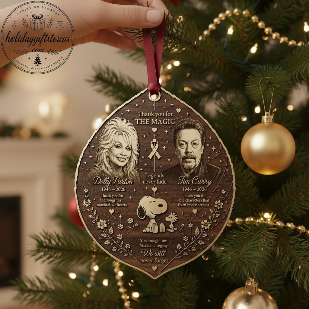 Dolly Parton & Tim Curry 'Thank You For The Magic' Memorial Christmas Ornament 8 Dolly Parton & Tim Curry