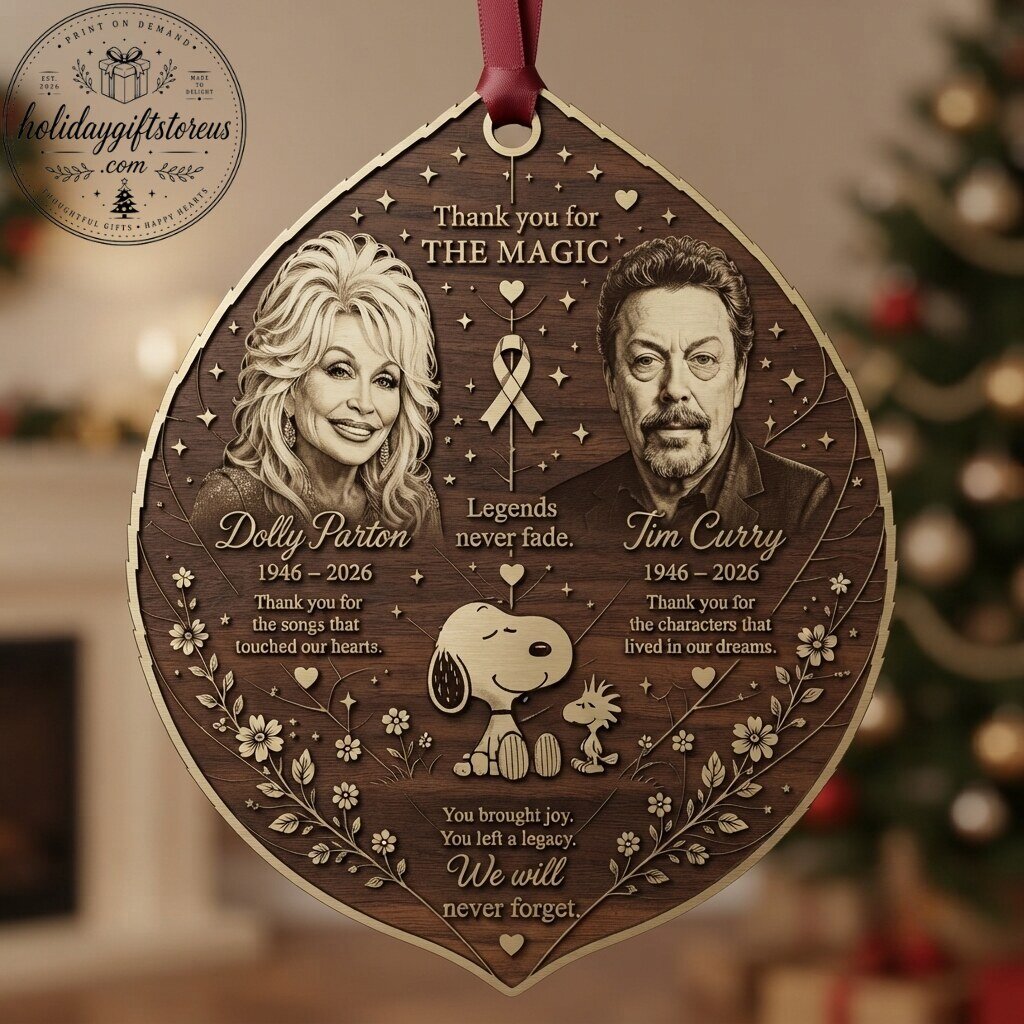 Dolly Parton & Tim Curry 'Thank You For The Magic' Memorial Christmas Ornament 9 Dolly Parton & Tim Curry