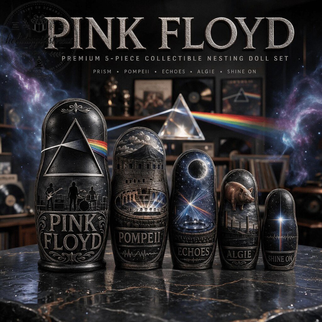 Pink Floyd Premium 5-Piece Collectible Nesting Doll Set