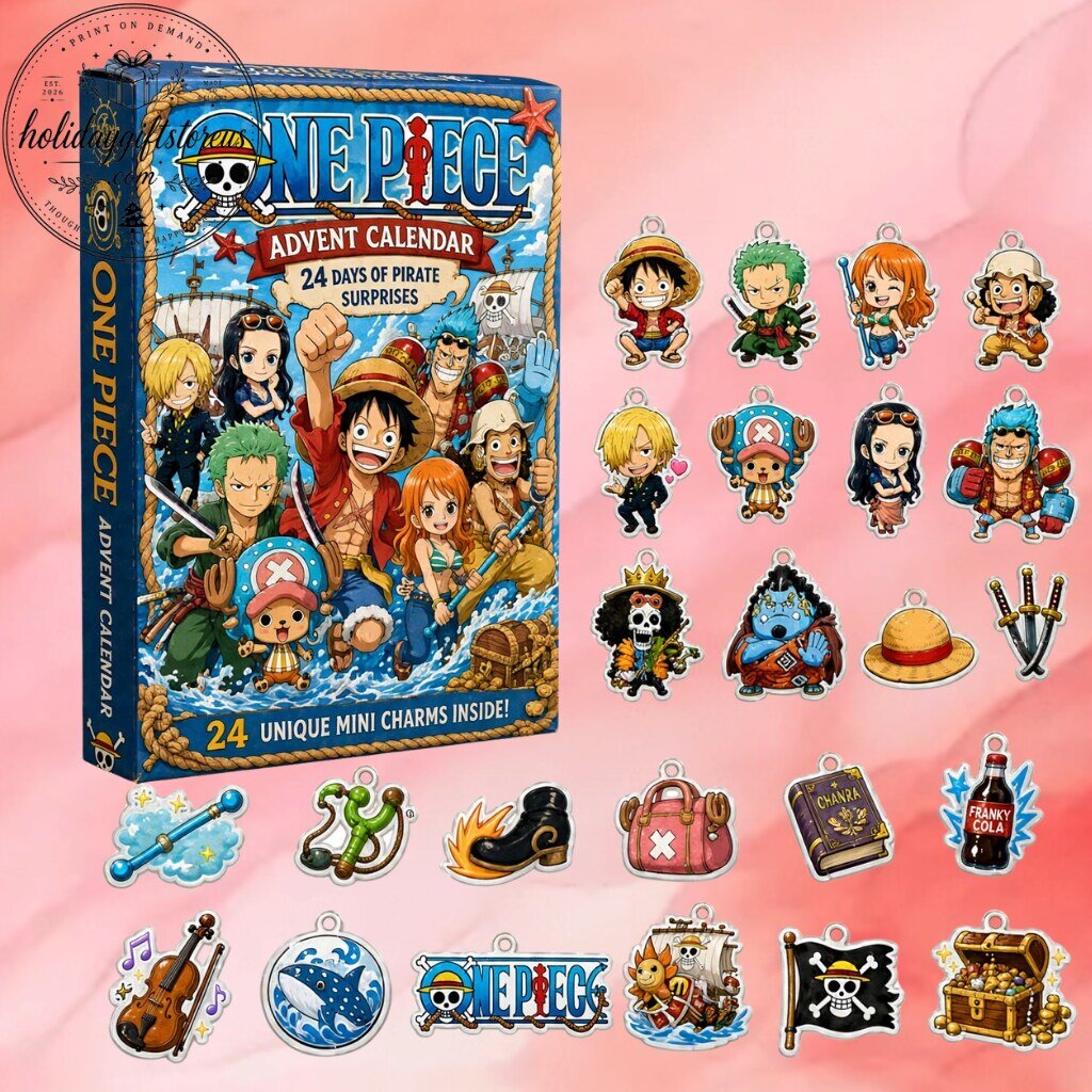 One Piece Advent Calendar 2026 — 24 Days Pirate Surprises Mini Ornament Box