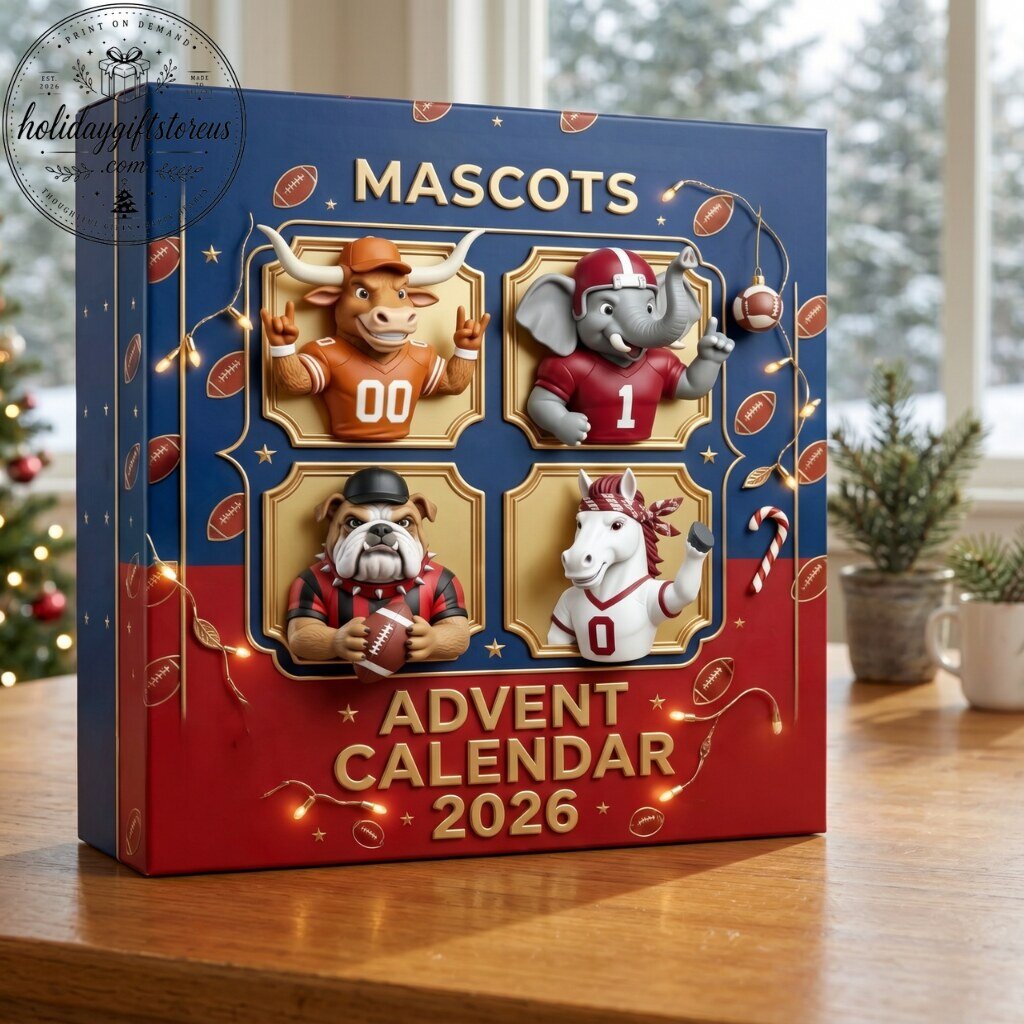 College Football Mascots Advent Calendar 2026 – 24-Day NCAA Team Mascot Acrylic Ornaments Box 8 College Football Mascots Advent Calendar 2026 – 24-Day NCAA Team Mascot Acrylic Ornaments Box