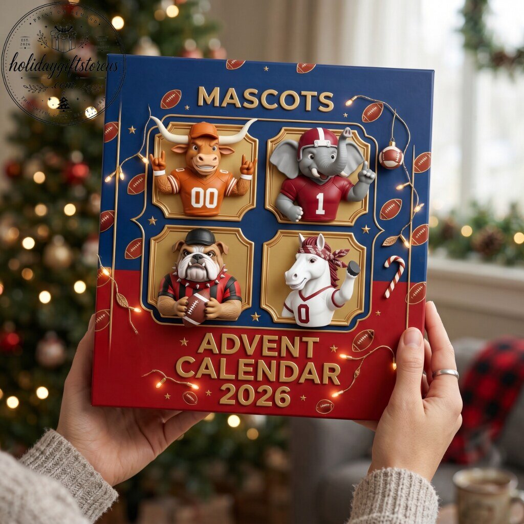 College Football Mascots Advent Calendar 2026 – 24-Day NCAA Team Mascot Acrylic Ornaments Box 9 College Football Mascots Advent Calendar 2026 – 24-Day NCAA Team Mascot Acrylic Ornaments Box