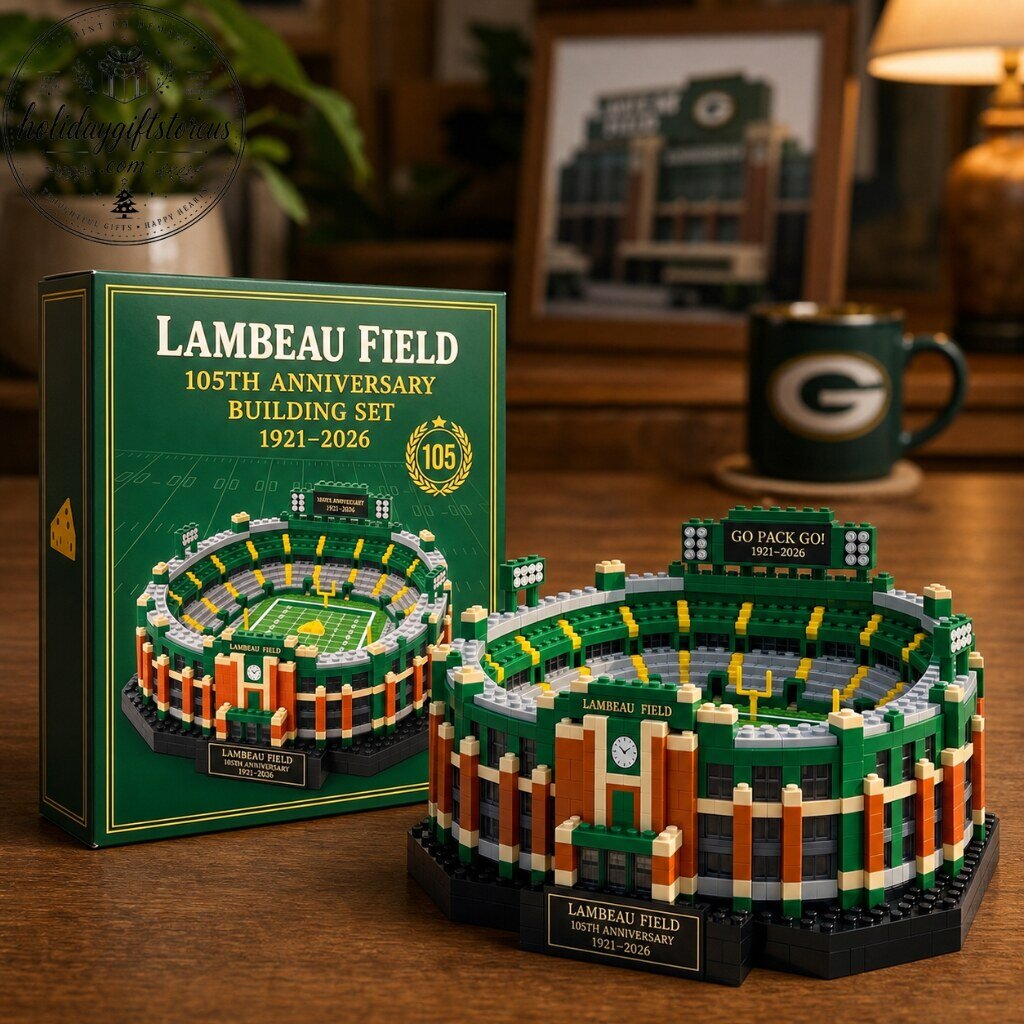 Lambeau Field 105th Anniversary Building Set - 1921-2026 Football Stadium Model Blocks 7 Lambeau Field 105th Anniversary Building Set - 1921-2026 Football Stadium Model Blocks