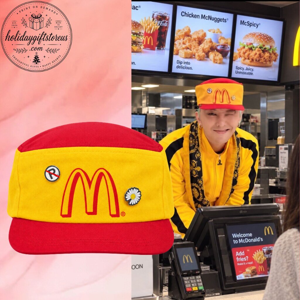 G-DRAGON McDonald's Hat With Pin Vintage 1990s - G-DRAGON x McDonald’s