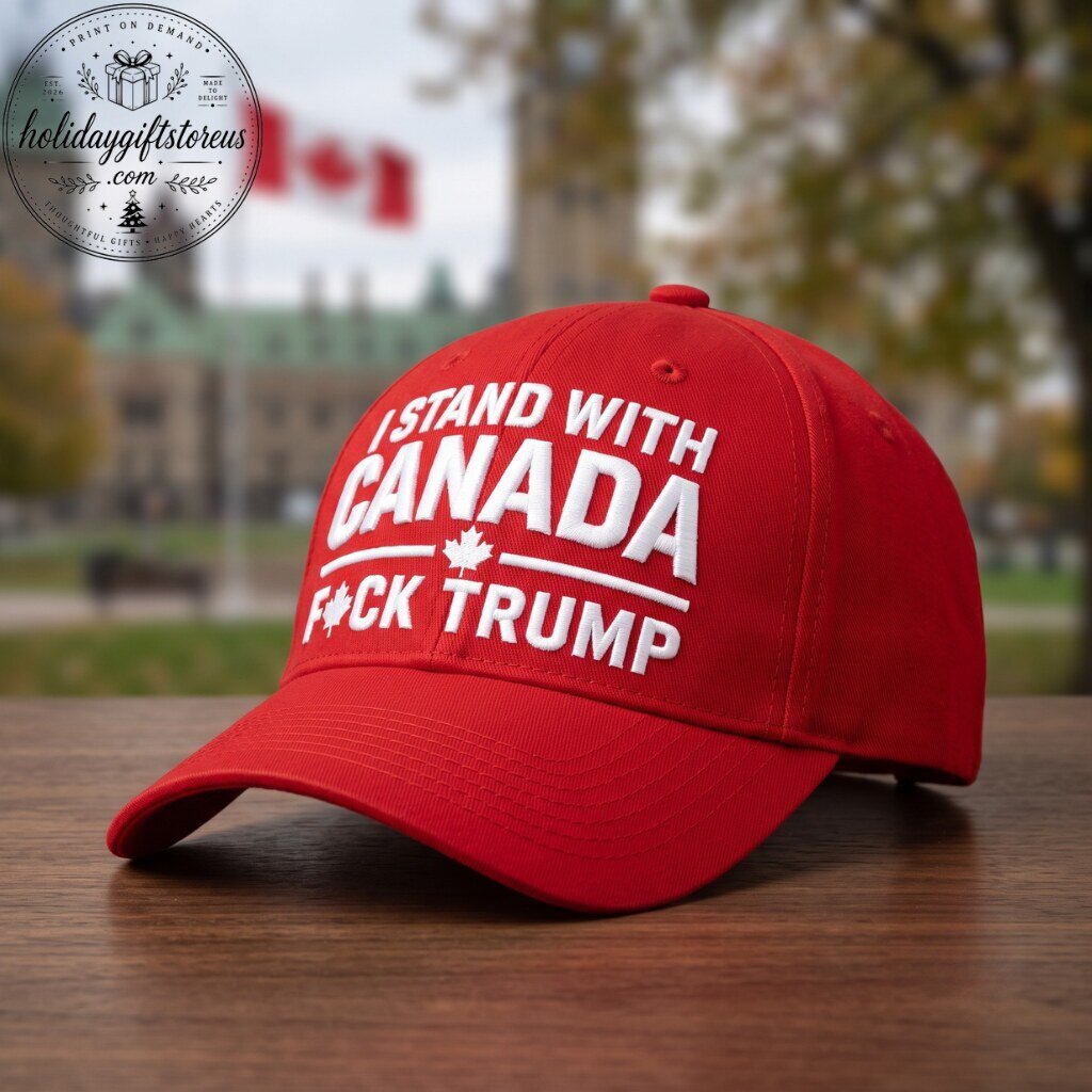 I Stand With Canada Fuck Trump Cap 8 I Stand With Canada Fuck Trump Cap