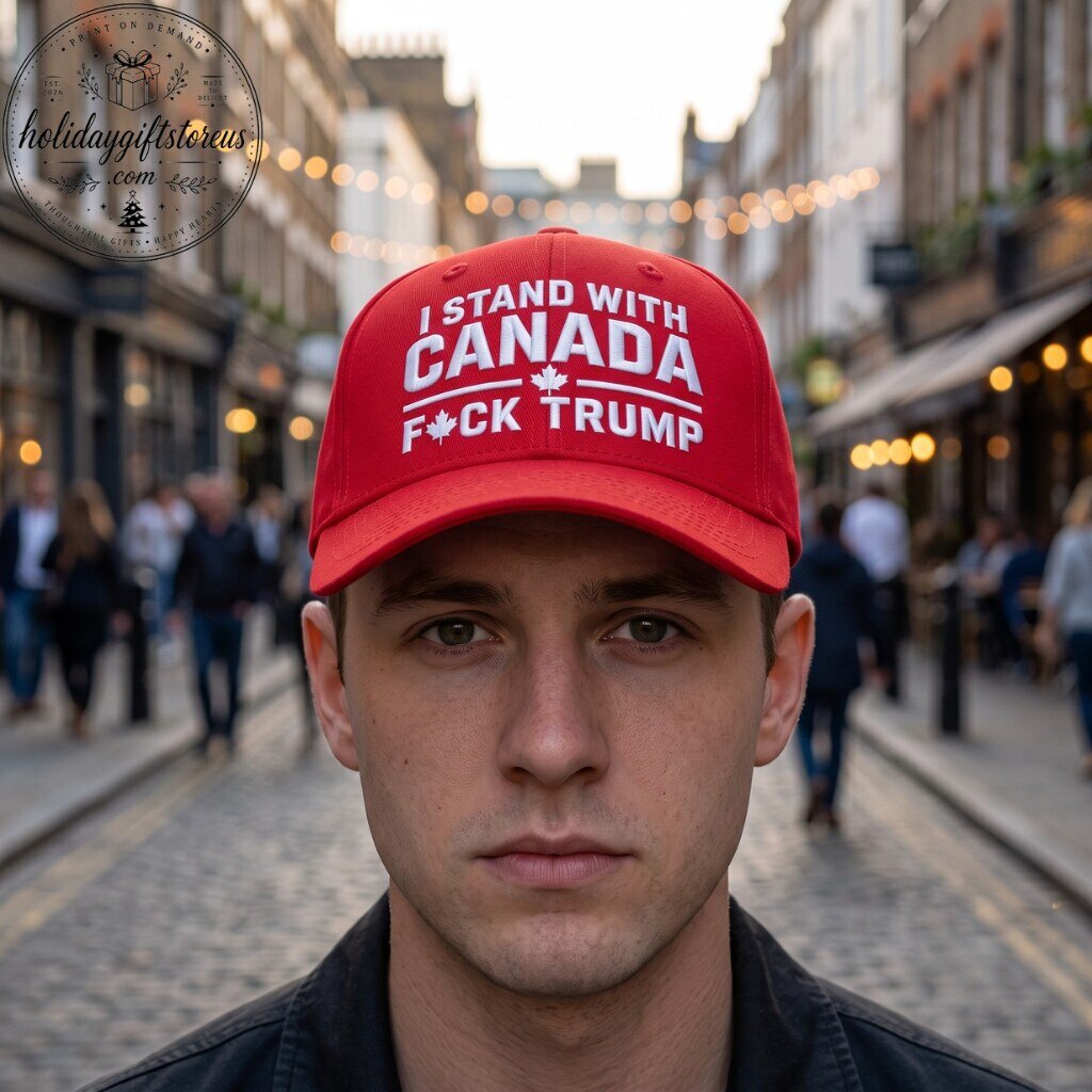 I Stand With Canada Fuck Trump Cap 9 I Stand With Canada Fuck Trump Cap