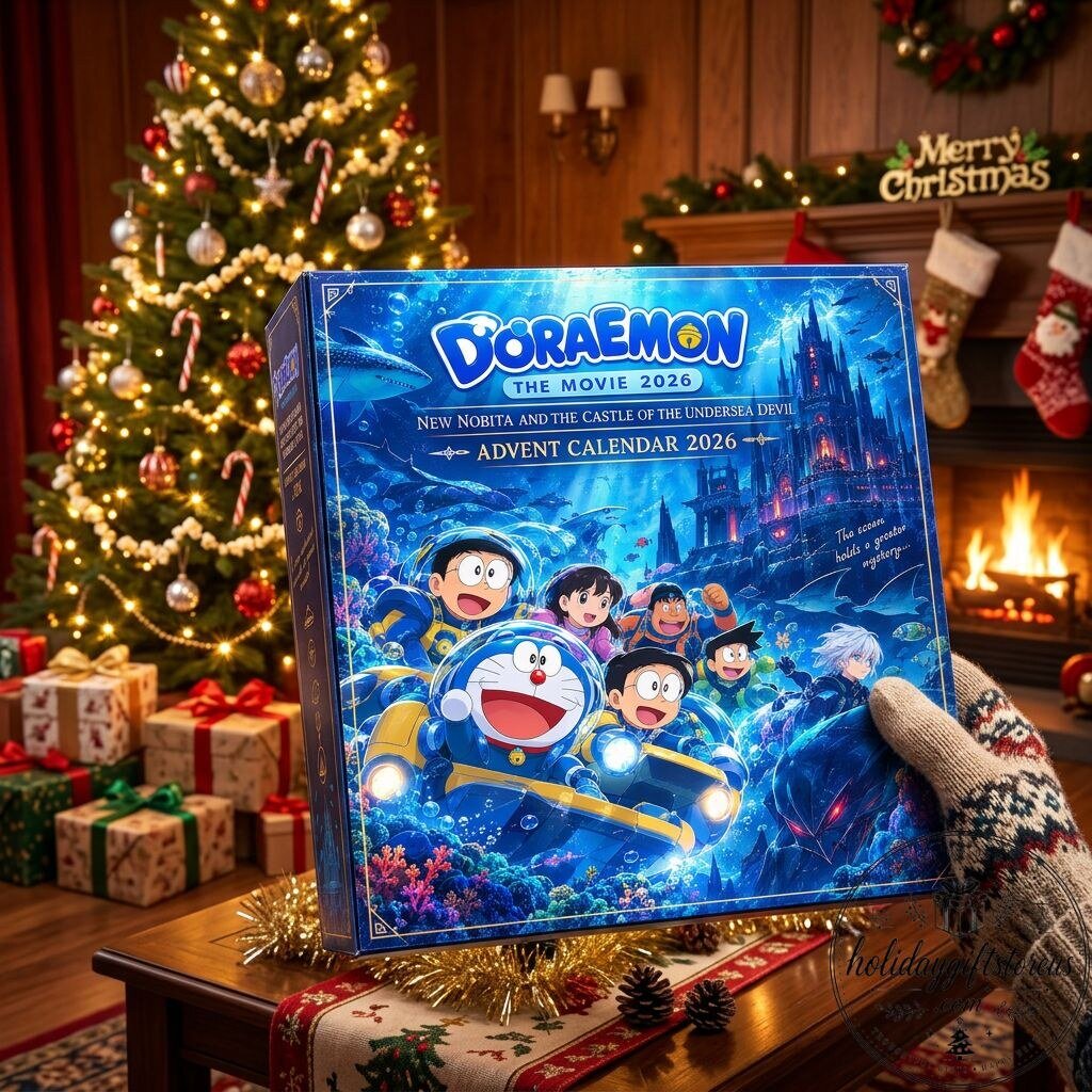 Doraemon The Movie 2026 New Nobita and the Castle of the Undersea Devil Advent Calendar - 24 Days Flat Acrylic Ornaments Box 10 Doraemon The Movie 2026 New Nobita and the Castle of the Undersea Devil Advent Calendar - 24 Days Flat Acrylic Ornaments Box