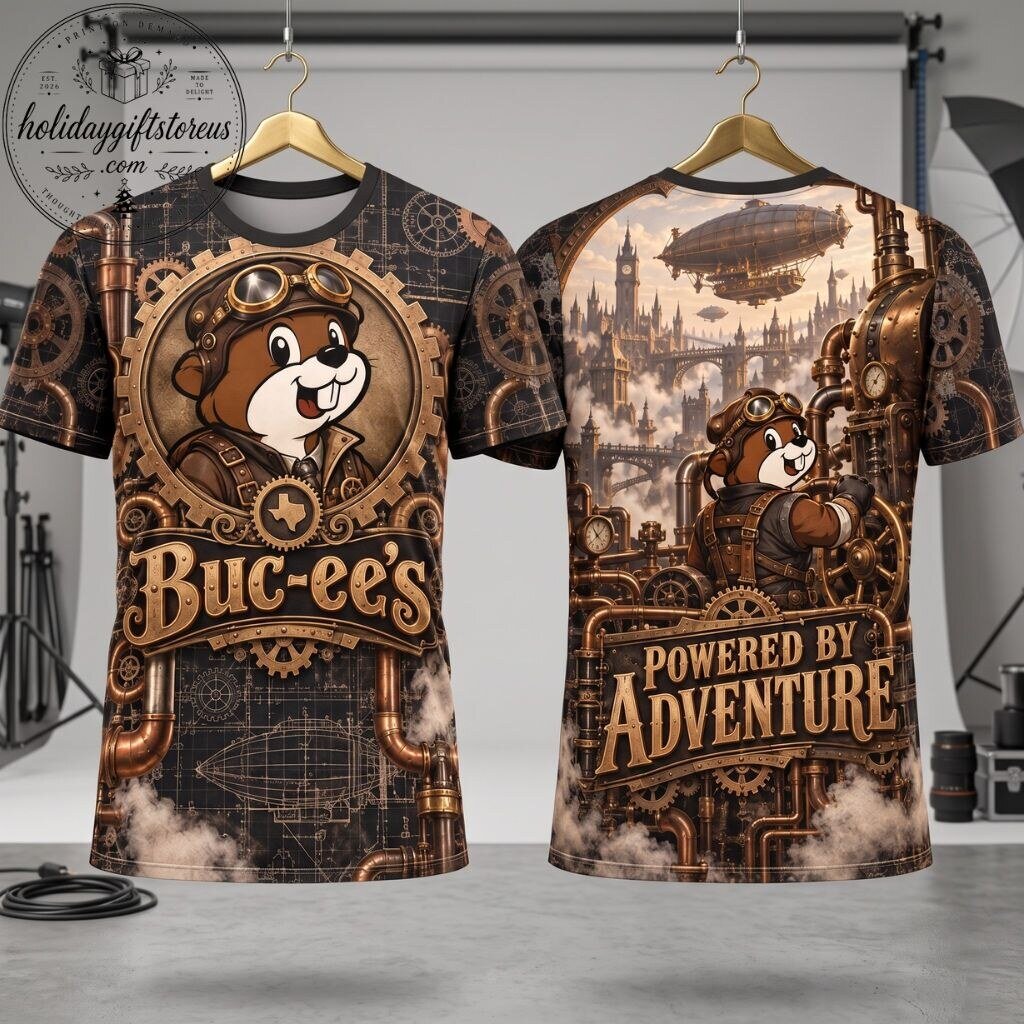Buc-ee's Steampunk Beaver Graphic Shirt 7 Buc-ee