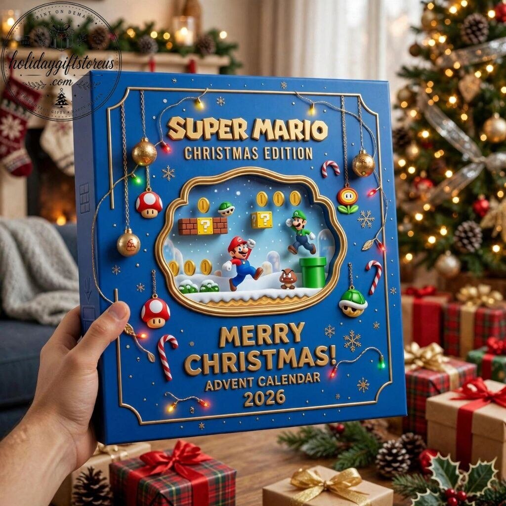 Super Mario Christmas Edition Advent Calendar 2026 - 24 Days Flat Acrylic Ornaments Box 8 Super Mario Christmas Edition Advent Calendar 2026 - 24 Days Flat Acrylic Ornaments Box
