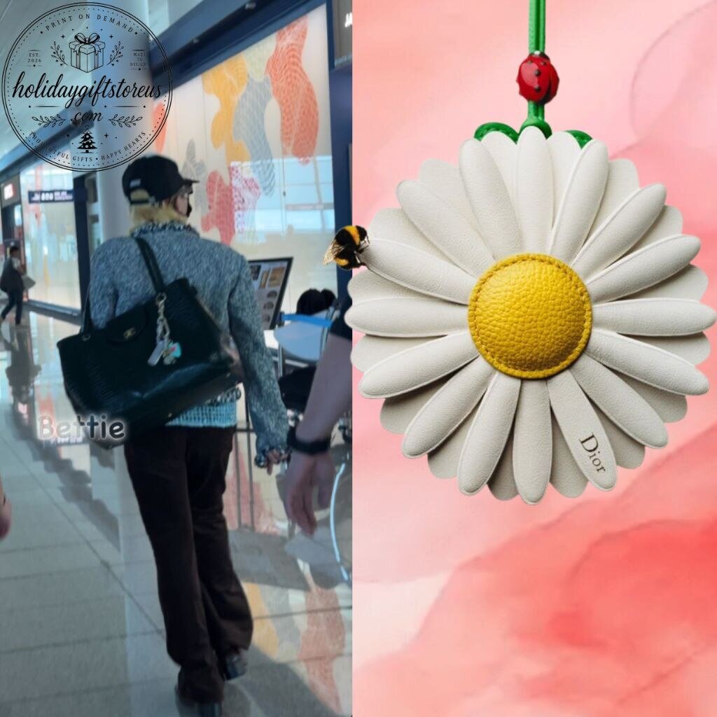 G-Dragon Big Bang Dior Daisy Flower Bag Charm & Keychain