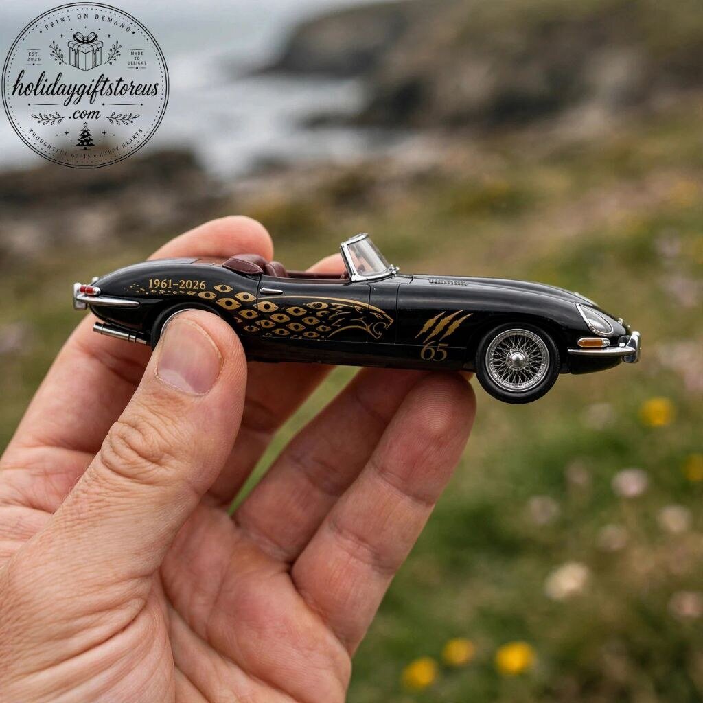 Hot Wheels Jaguar E-Type Roadster 65th Anniversary Edition - 1:64 Scale Diecast Model Car 8 Hot Wheels Jaguar E-Type Roadster 65th Anniversary Edition - 1:64 Scale Diecast Model Car