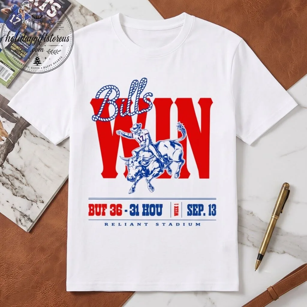 Bills Win Josh Allen Cowboy Rodeo Reliant Stadium Trending Shirt
