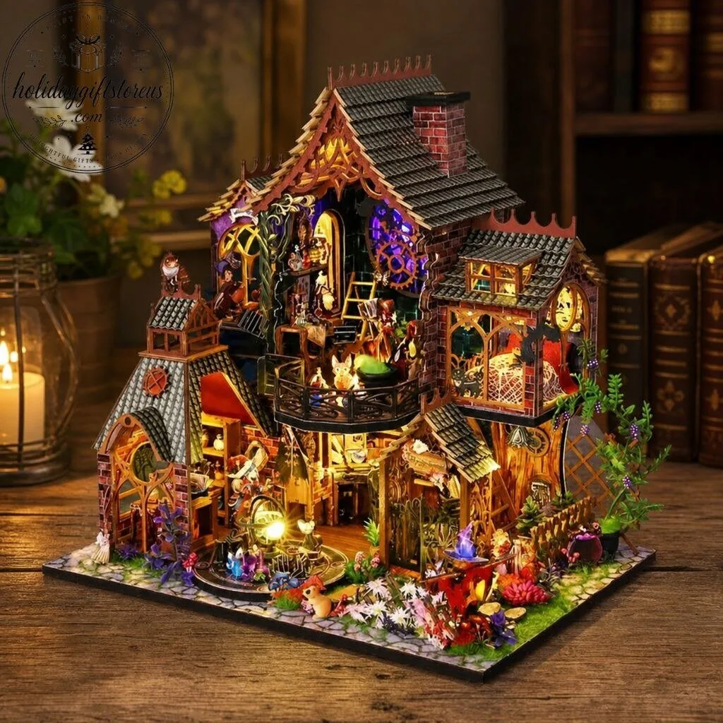 DIY Book Nook Kit – Magic Forest Elf House Gift Christmas