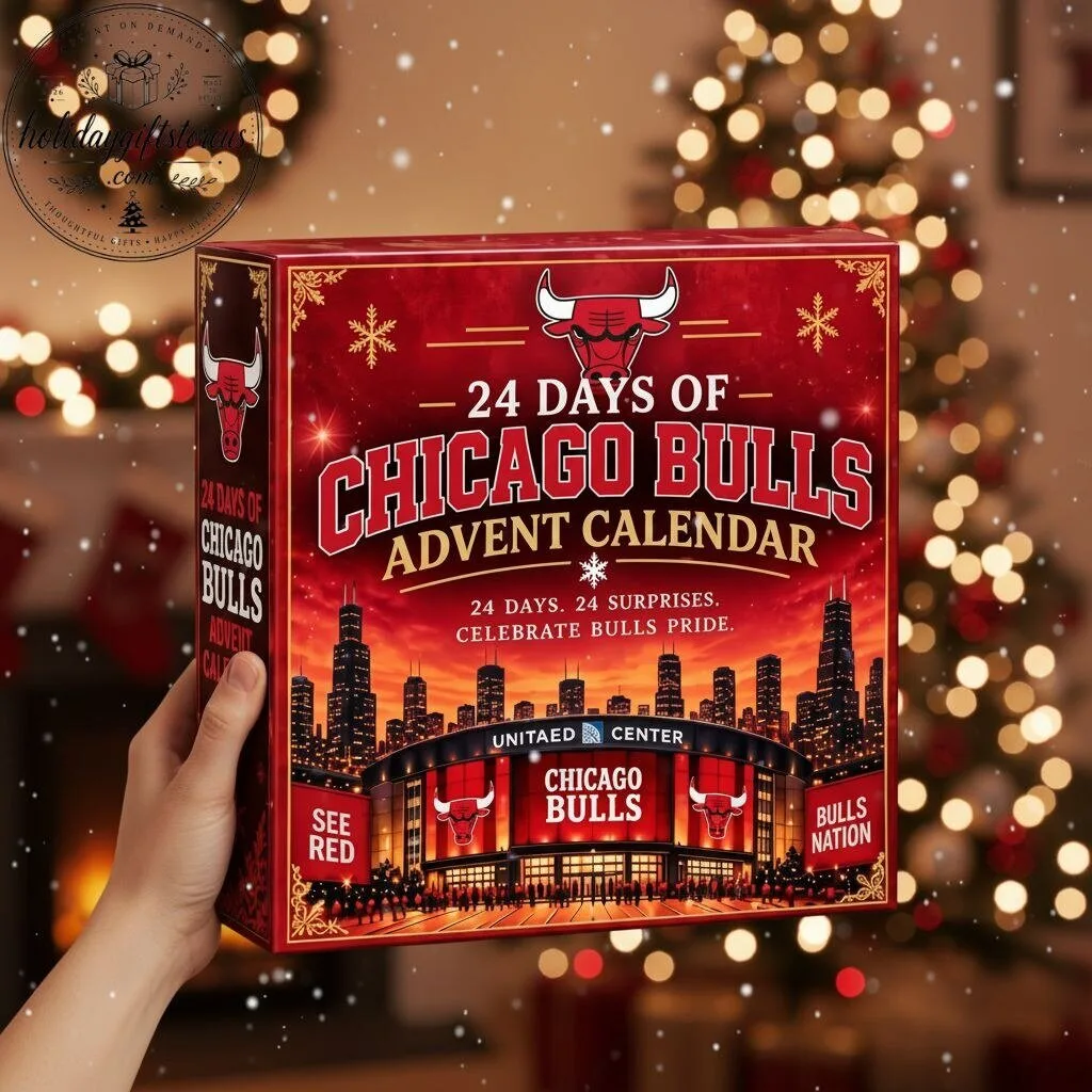 Chicago Bulls Christmas Advent Calendar - 24 Days 2D Flat Acrylic Ornaments Countdown Box 13 Chicago Bulls Christmas Advent Calendar - 24 Days 2D Flat Acrylic Ornaments Countdown Box