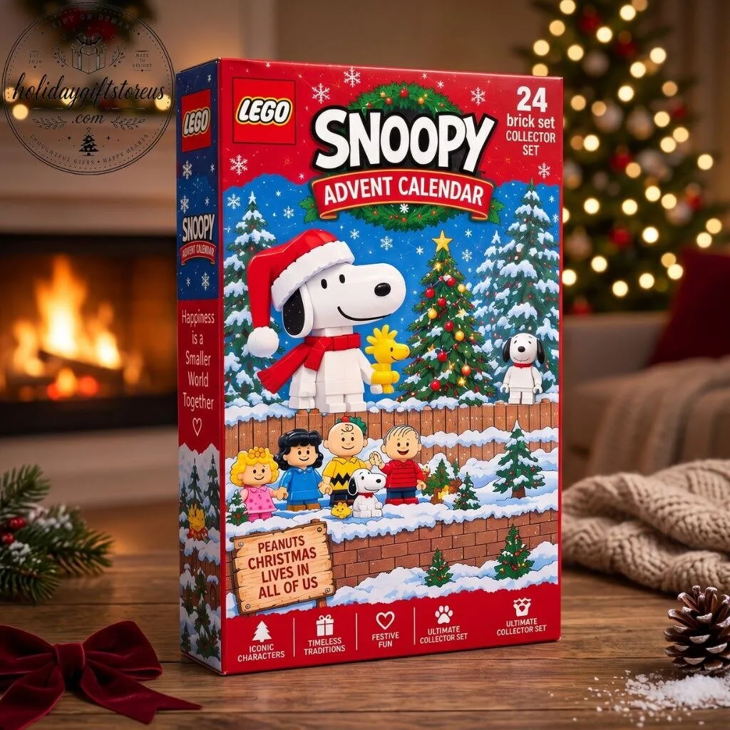 Snoopy Peanuts Christmas Mini Lego Advent Calendar - 24 Brick Set Collector Box 9 Snoopy Peanuts Christmas Mini Lego Advent Calendar - 24 Brick Set Collector Box