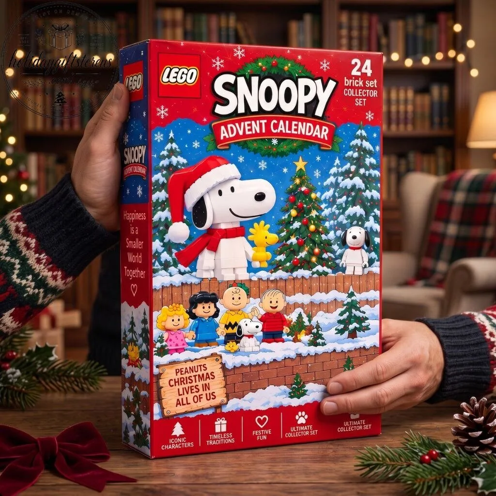 Snoopy Peanuts Christmas Mini Lego Advent Calendar - 24 Brick Set Collector Box 11 Snoopy Peanuts Christmas Mini Lego Advent Calendar - 24 Brick Set Collector Box