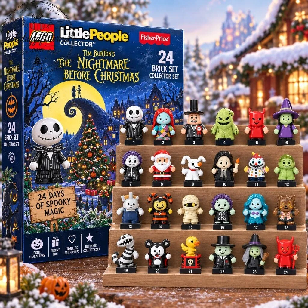 The Nightmare Before Christmas Mini Lego Advent Calendar — 24 Brick Set Collector Box