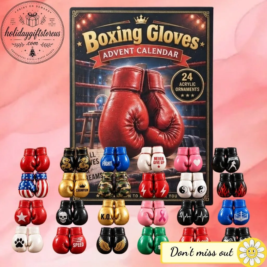 "Top 2026 Christmas Advent Calendars: Boxing, Grinch, Transformers, Cars" 42 Boxing Gloves 2026 Christmas Advent Calendar - 24 Acrylic Ornaments Collector Box