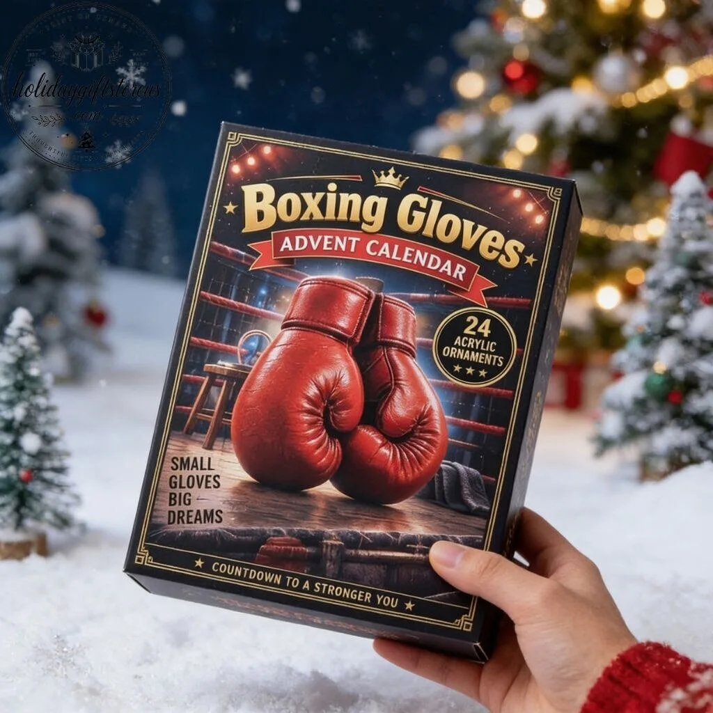 Boxing Gloves 2026 Christmas Advent Calendar - 24 Acrylic Ornaments Collector Box 9 Boxing Gloves 2026 Christmas Advent Calendar - 24 Acrylic Ornaments Collector Box