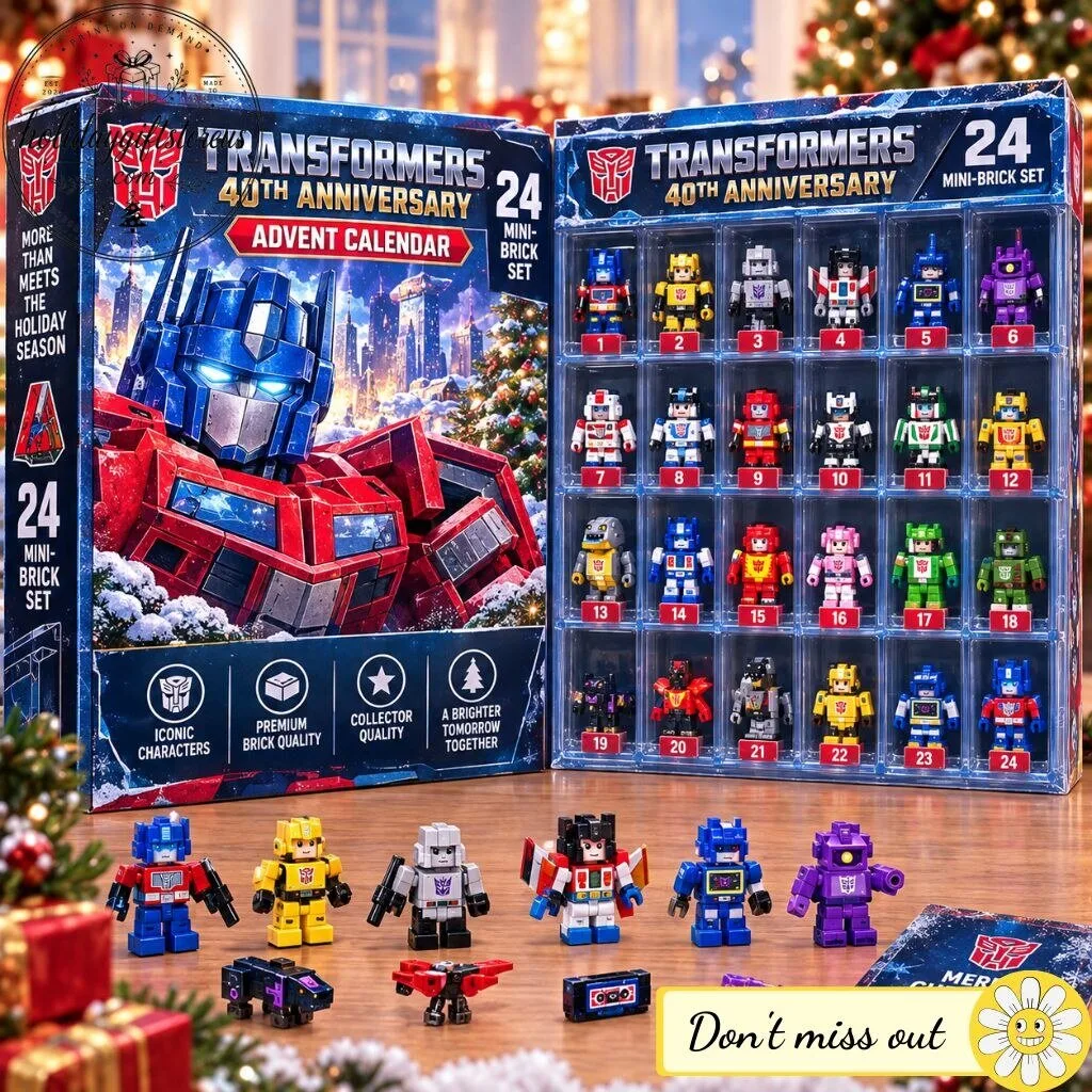 Transformers 40th Anniversary 2026 Christmas Mini LEGO Advent Calendar - 24 Mini-Brick Set Collector Box