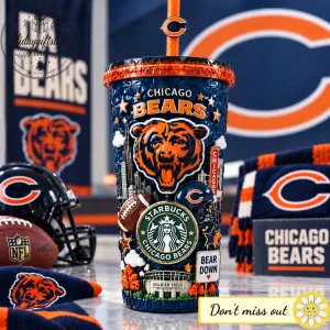 Chicago Bears Football Season Venti Tumbler Cup %E2%80%93 Soldier Field Fan Gift 1