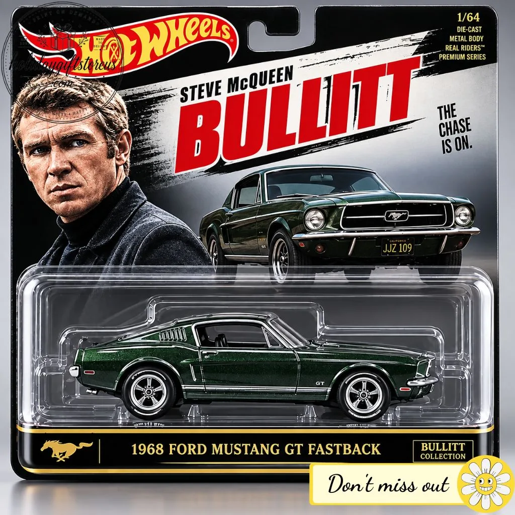 Hot Wheels Bullitt 1968 Ford Mustang GT Fastback Collector Edition