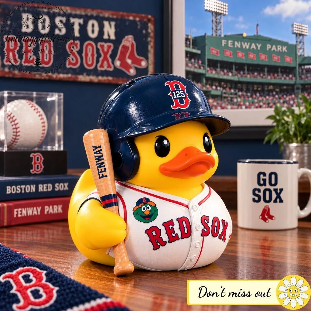 "Top Collectibles: Red Sox Duck, Hot Wheels, Movie, and Star Trek" 25 Boston Red Sox Resin Duck Toy Figure – Baseball Fan Tabletop & Desk Decor