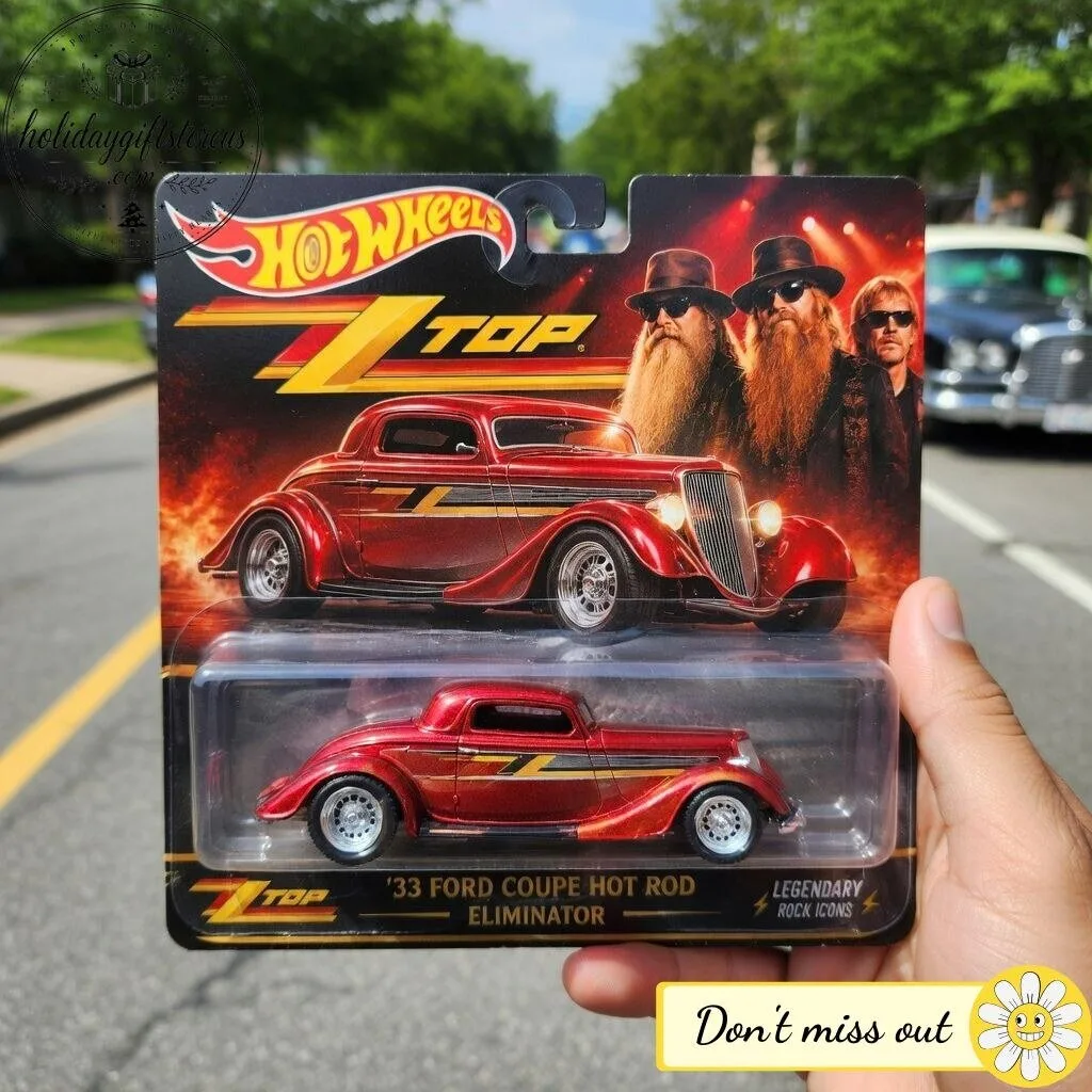 Hot Wheels ZZ Top '33 Ford Coupe Hot Rod Eliminator – Legendary Rock Icons Diecast Car