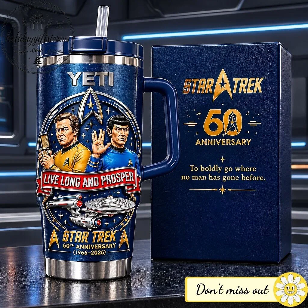 Star Trek 60th Anniversary Stainless Steel Tumble (No Box)