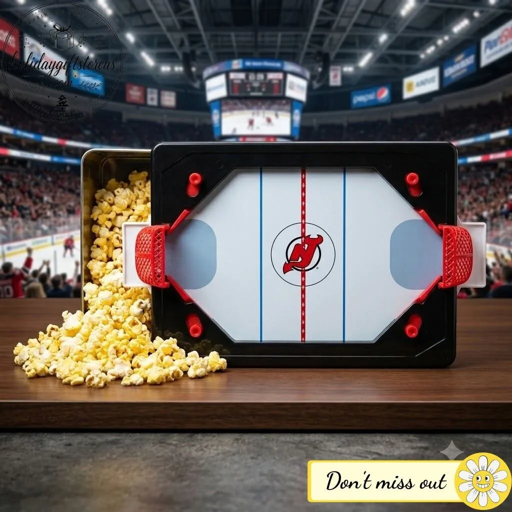 Devils NHL’s New Jersey Devils Tabletop Hockey Popcorn Bucket