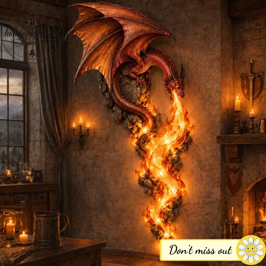Dragonfire Guardian Wall Sconce – A Legendary Flame Awakens On Your Wall