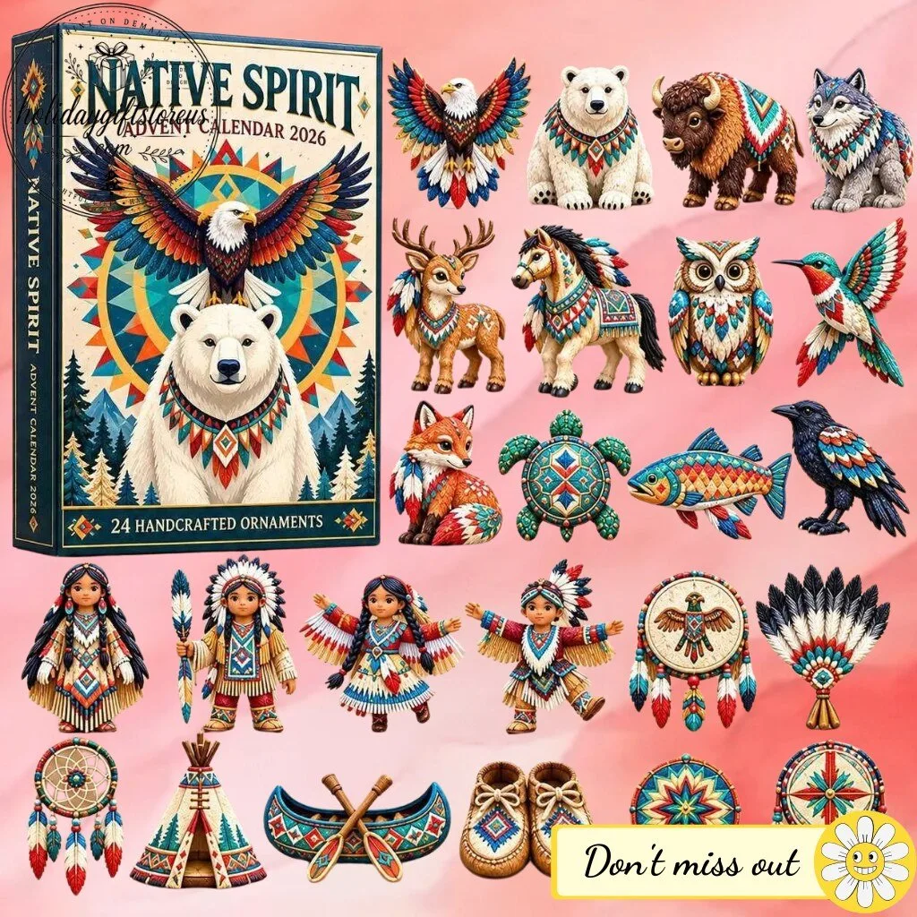 "Top 2026 Advent Calendars: Unique Gifts for Everyone on Your List" 1 Native Spirit 2026 Advent Calendar – 24 Handcrafted Wildlife & Tribal Ornaments