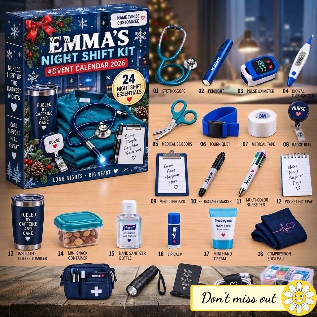 Nurse Night Shift Kit Advent Calendar 2026 – 24 Medical Essentials Gift Set