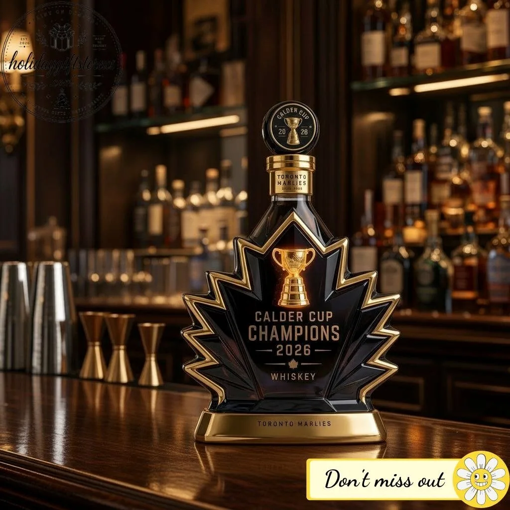Toronto Marlies Calder Cup Champions 2026 Decanter Whiskey Bottle – Maple Leaf Commemorative Decanter 9 Toronto Marlies Calder Cup Champions 2026 Decanter Whiskey Bottle – Maple Leaf Commemorative Decanter