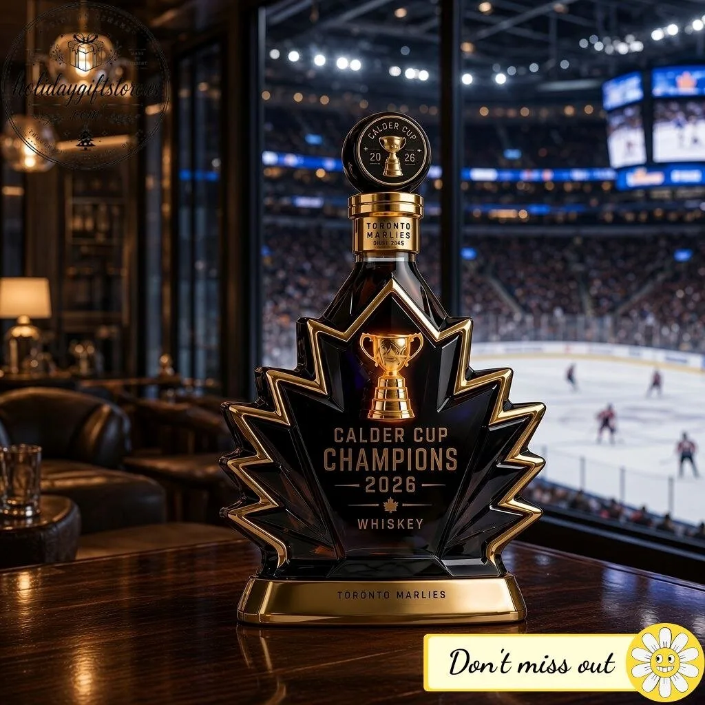 Toronto Marlies Calder Cup Champions 2026 Decanter Whiskey Bottle – Maple Leaf Commemorative Decanter 11 Toronto Marlies Calder Cup Champions 2026 Decanter Whiskey Bottle – Maple Leaf Commemorative Decanter