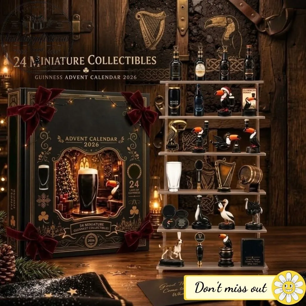 Guinness Advent Calendar 2026 – 24 Days Acrylic Ornament Miniature Beer Collectibles Gift Box