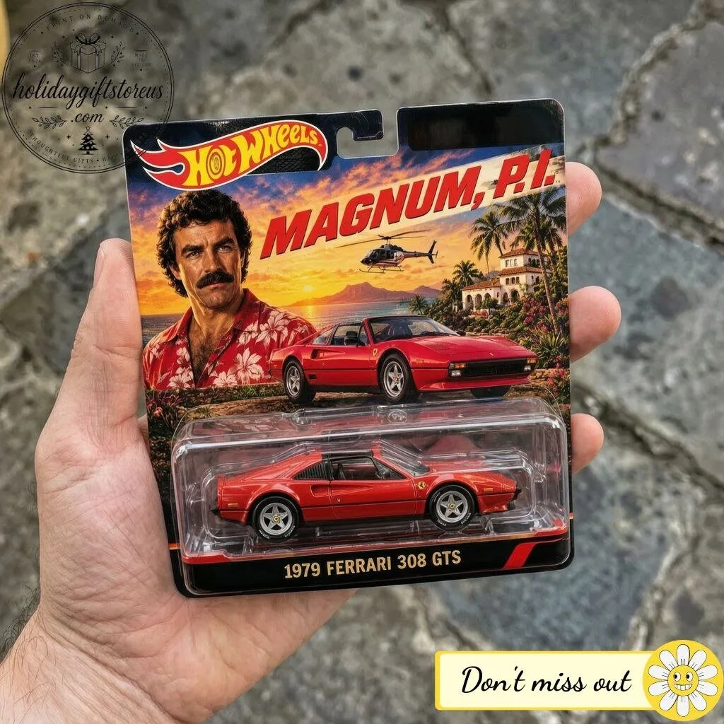 "Top 5 Collector's Edition Toys and Gifts for 2026 Enthusiasts" 24 Hot Wheels Magnum P.I. 1979 Ferrari 308 GTS – Red Retro Entertainment Diecast Car