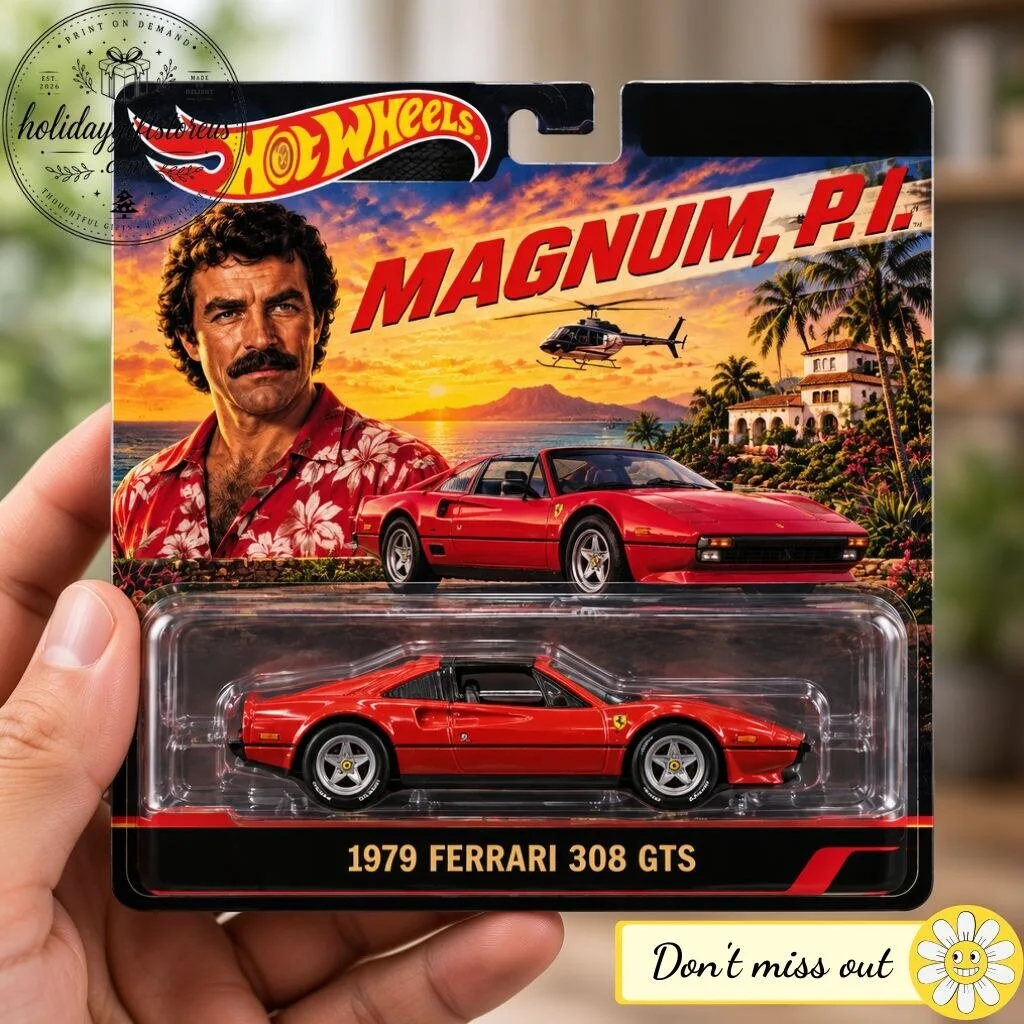 Hot Wheels Magnum P.I. 1979 Ferrari 308 GTS – Red Retro Entertainment Diecast Car 10 Hot Wheels Magnum P.I. 1979 Ferrari 308 GTS – Red Retro Entertainment Diecast Car