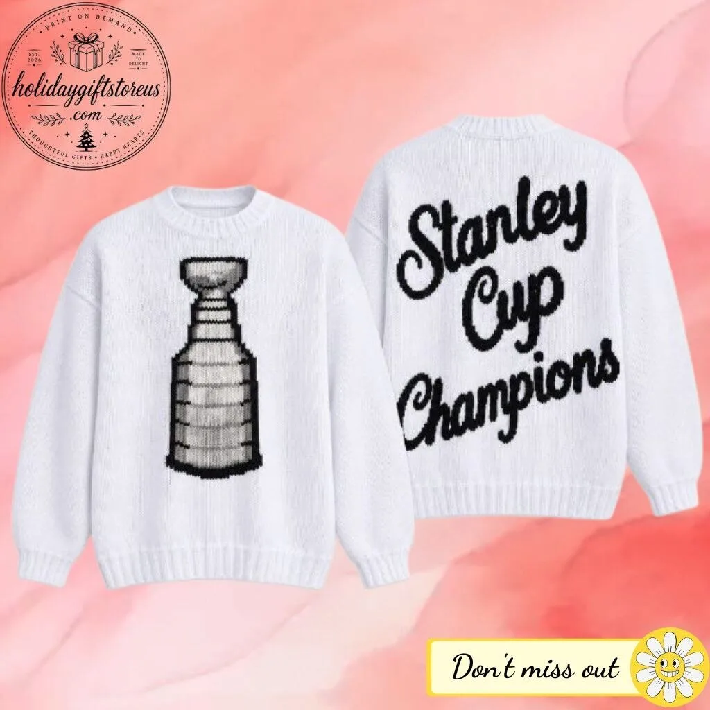 "Celebrate in Style: Ugly Sweaters, Holiday Pants, and Team Shirts" 19 Stanley Cup Champions 2026 Ugly Sweater