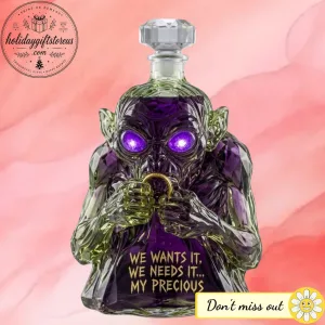 Gollum Lord of the Rings Glass Whiskey Decanter 2