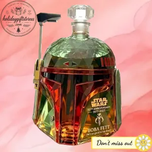 Star Wars Boba Fett 50th Anniversary Helmet Crystal Decanter 2