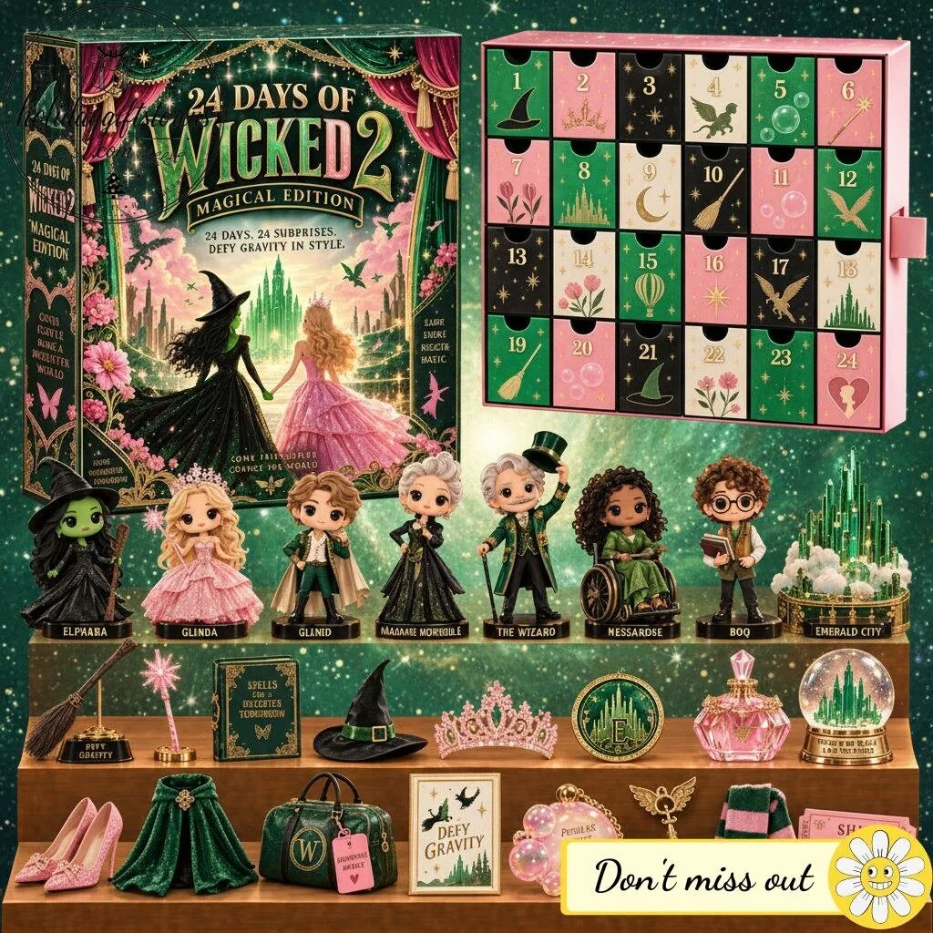 Wicked 2 Movie Christmas Advent Calendar – 24 Days Magical Edition Surprises Box