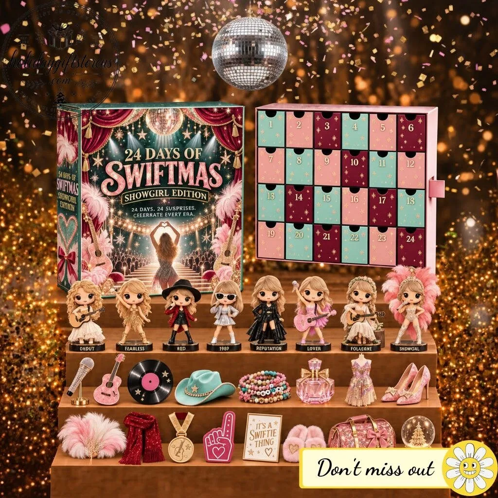 24 Days of Swiftmas Advent Calendar – Showgirl Edition Eras Tour Acrylic Ornament Box