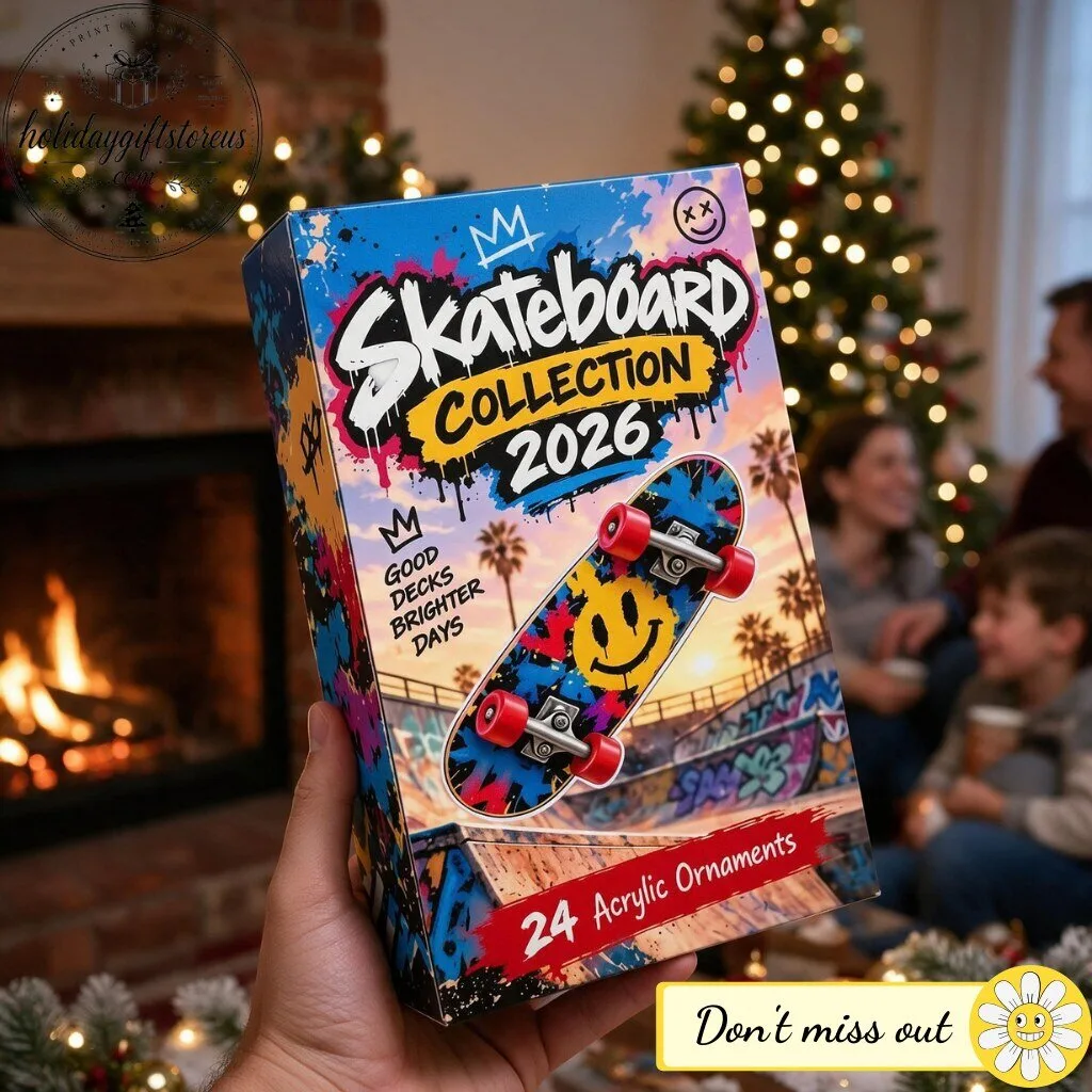 Skateboard Collection Advent Calendar 2026 – 24 Days Mini Skateboard Ornaments Box 10 Skateboard Collection Advent Calendar 2026 – 24 Days Mini Skateboard Ornaments Box